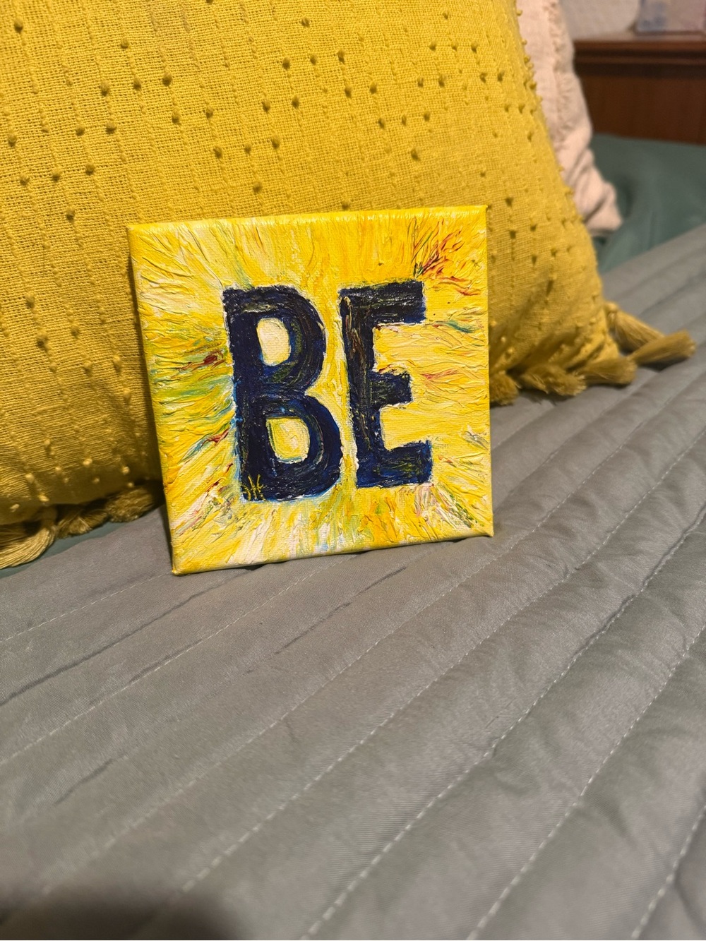“BE” bible inspired painting (“Be still & know that I am God”)